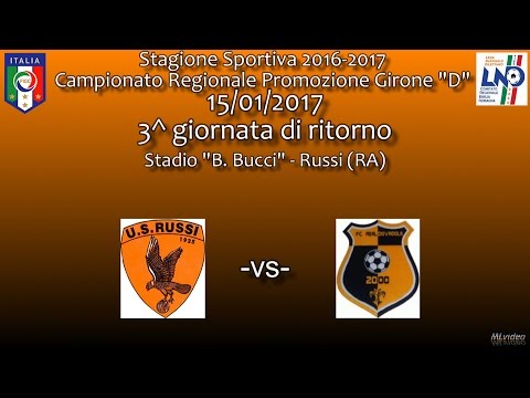 15/01/17- Promoz. ER D – 3^ g rit. – US Russi-Real Dovadola 3-0 SINTESI