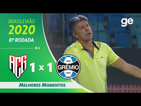 ATLÉTICO-GO 1 X 1 GRÊMIO | MELHORES MOMENTOS | 8ª RODADA BRASILEIRÃO 2020 | ge.globo