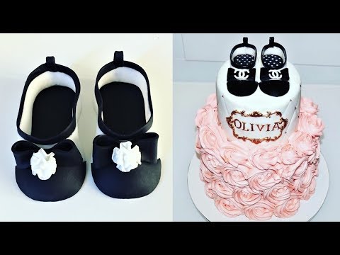 Cake decorating tutorials | how to make FONDANT BABY Shoes | Sugarella Sweets Video