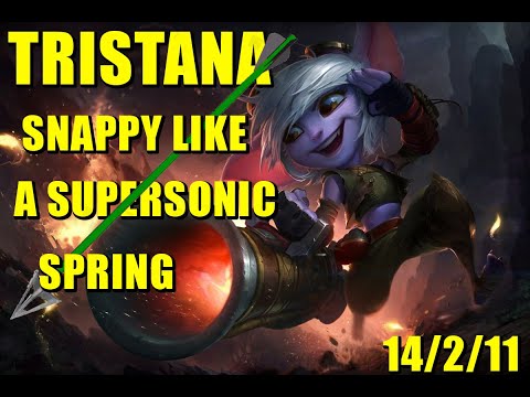 Tristana snappy like a supersonic spring! When the team is united! League of Legends - LOL!
