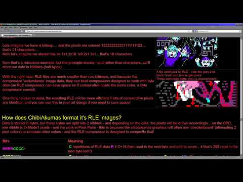 Z80 RLE Bitmaps with Akusprite for CPC,Spectrum,MSX and Sam Coupe - Learn Z80 with ChibiAkumas Aku21