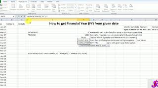 How to get Financial Year from date in excel (April -March as FY)