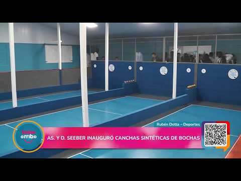 AS. Y D. SEEBER INAUGURÓ CANCHAS SINTÉTICAS DE BOCHAS