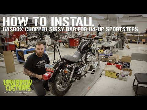 The Gasbox Bolt On Sissy Bars for 2004 & later Harley-Davidson Sportsters Install Guide