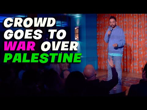CROWD GOES TO WAR OVER PALESTINE