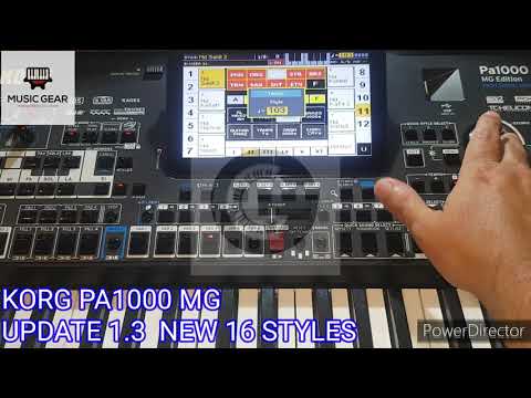 KORG PA1000 MG - NEW UPDATE 1.3  16 STYLES ايقاعات جديدة