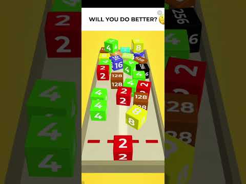 Chain Cube 2048: 3D Merge Game ad & demo play encore (iOS Android)