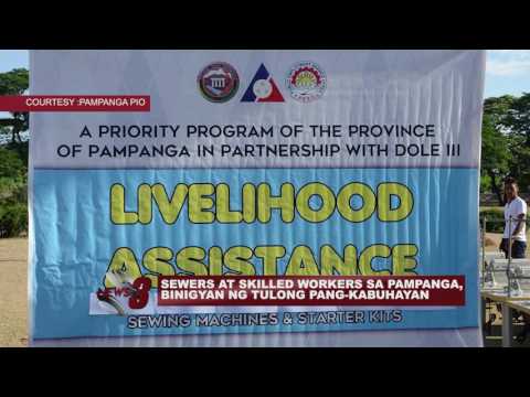SEWERS AT SKILLED WORKERS SA PAMPANGA, BINIGYAN NG TULONG PANG-KABUHAYAN