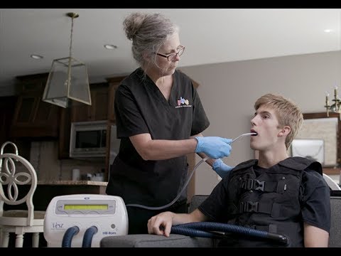 Giving a Vest Therapy Treatment