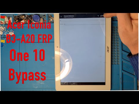 Acer Iconia ONE 10 B3 A20 FRP Bypass