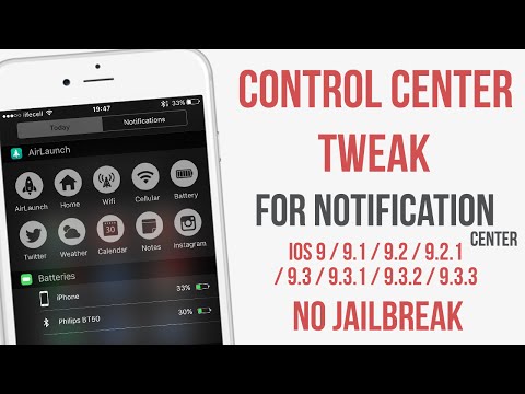 Better Control Center Widget for IPhone! IOS 9 - 9.3.3 No Jailbreak