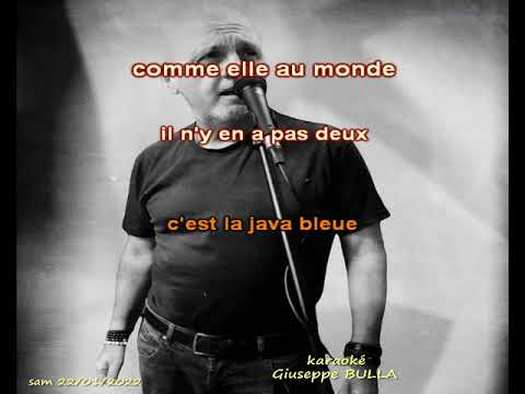 La java bleue ANDREX karaoké Giuseppe BULLA