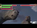 Dinosaur 2000 Final Battle With Healthbars