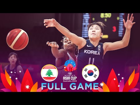 Lebanon v Korea | Full Basketball Game | FIBA Women's Asia Cup 2023 - Division A