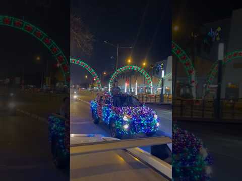 🚘Carro con Luces Navideñas🎄 #fotografia #merrychristmas