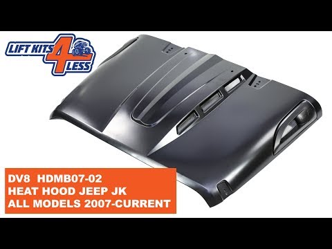 DV8 Heat Hood HDMB07-02 All Jeep JK Models 2007-Current