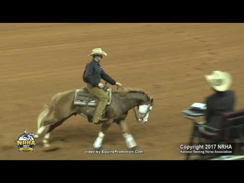 Snipers Smoking Gun ridden by James N (Trey) Pool III  - 2017 NRHA Derby (Open Derby)