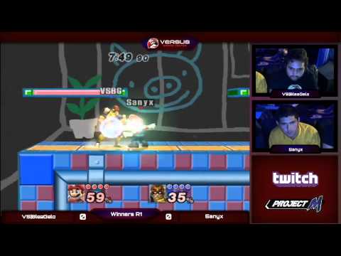 VS Weekly 10/1/14 -Winners R1  VS|Bleagelo (Luigi/C.Falcon) VS Sanyx (Mario)- ProjectM