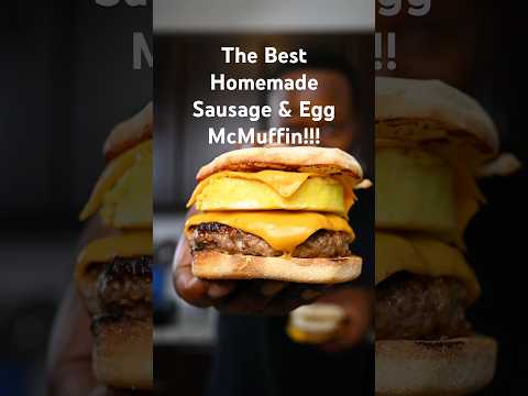 The Best Homemade Sausage & Egg McMuffins #torontochef #easyrecipe
