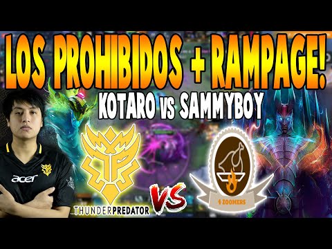 THUNDER vs 4 ZOOMERS [BO2] - Increíble Rampage "Kotaro vs Sammy" - The Great American Rivalry DOTA 2