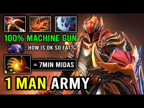WTF 1st Item 7Min Midas Hyper Carry Dragon Knight Brutal Hit Like a Truck No Need Scepter Dota 2