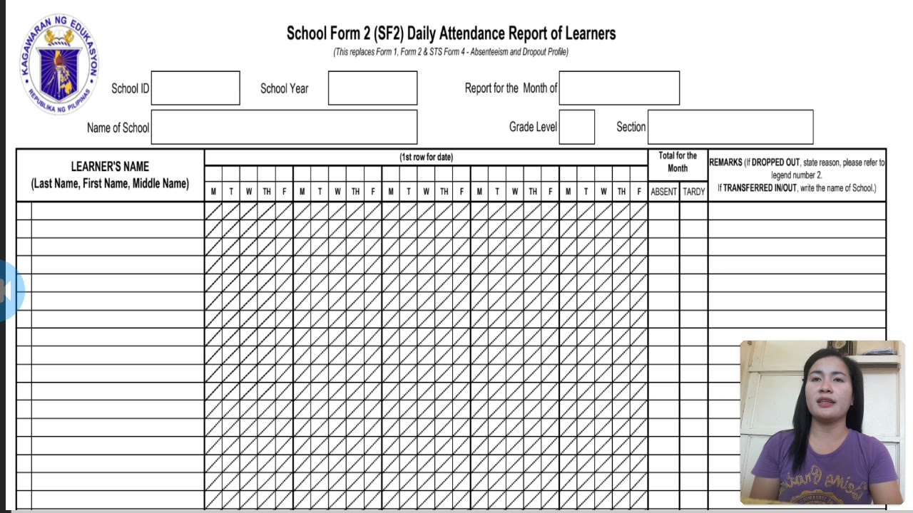 how to fill up the SF 1,2 &3