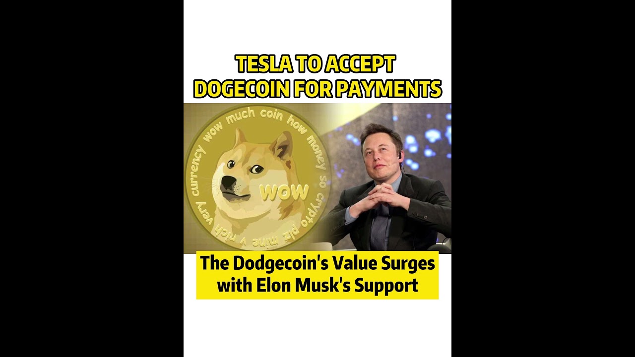 Tesla to accept Dogecoin for payments #Shorts