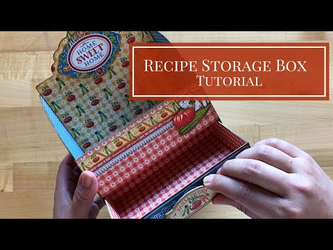 Recipe Storage Box Tutorial