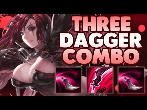 HOW TO DO THE THREE DAGGER KATARINA COMBO | Katlife