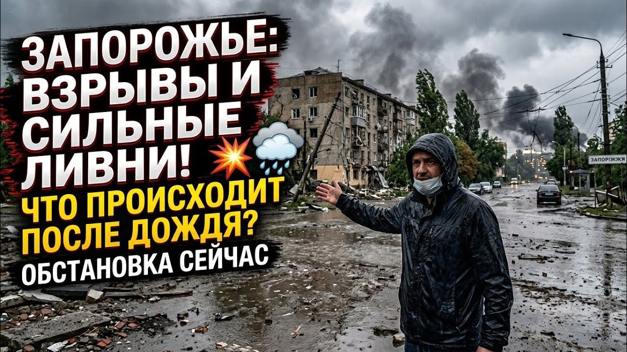 Запорожье ВЗРЫВЫ СЛЫШНО!!! ОБСТАНОВКА СЕЙЧАС ПО ГОРОДУ!!! 16.10.2026