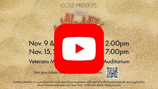 CCISD - Disney's Aladdin Jr. Promo