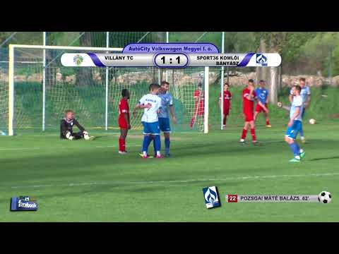 VILLÁNY TC - SPORT36 KOMLÓI BÁNYÁSZ  1 - 1  (1 - 0)