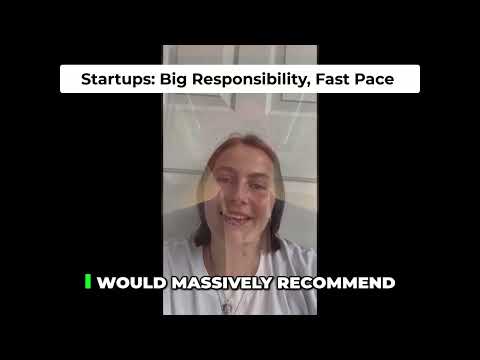 Interning at a Startup