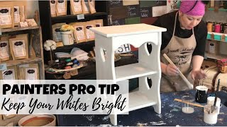 Keep White Paint Looking FRESH When You Seal With Poly