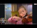 Melanie Playing To Barney S Hula Dance On Her Violin
