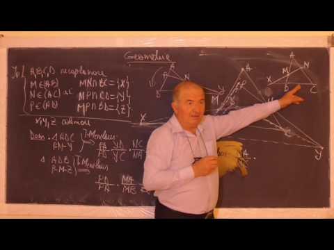 2/2 1076 Criterii de coliniaritate in plan;Tr Menelaus Problema de coliniaritate in spatiu