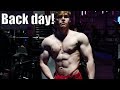 17 year old back workout - teen bodybuilding