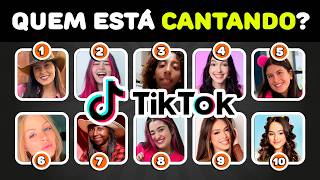 ADIVINHA QUEM ESTÁ CANTANDO 🔥🎤 Versão YOUTUBERS TIKTOK 🔥🎤  Katlen, Emilly, Maria Clara, Luluca