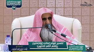 صورة 02 تفسير قوله تعالى وتجعلون رزقكم أنكم تكذبون