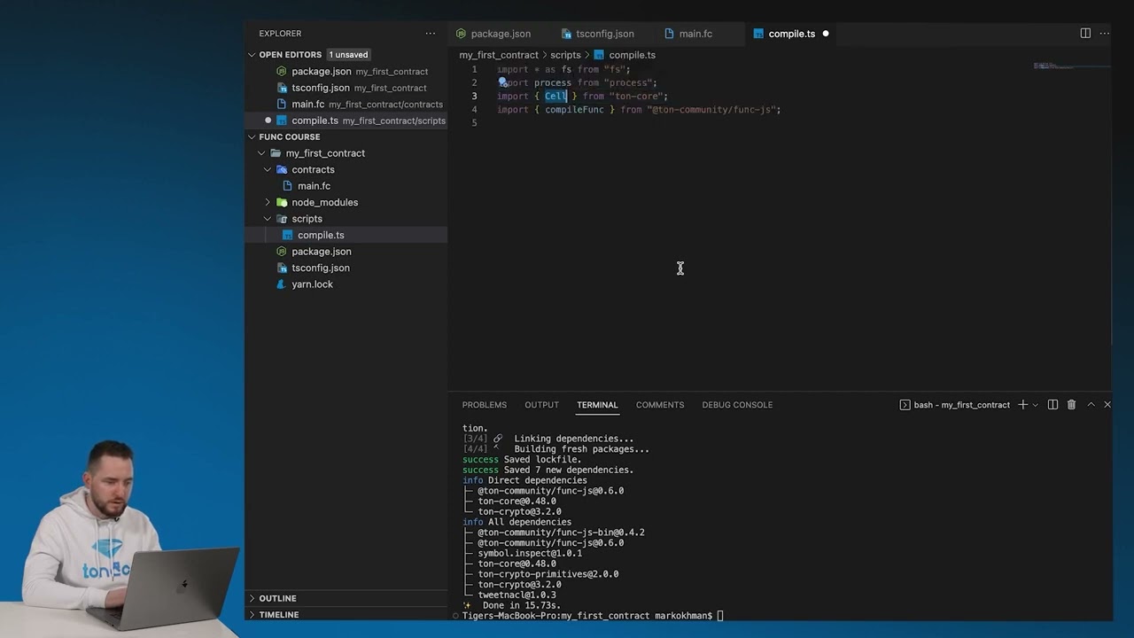 3 2 Setting up a compile worklow