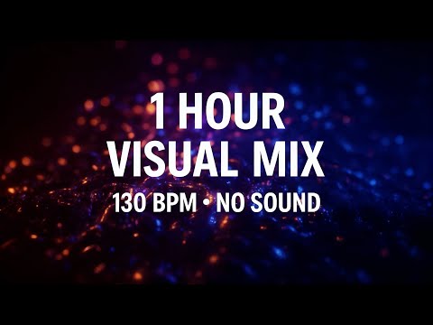 [4K] 1 Hours of Amazing Techno Trippy Visuals- 130 BPM Visual Mix - NO SOUND