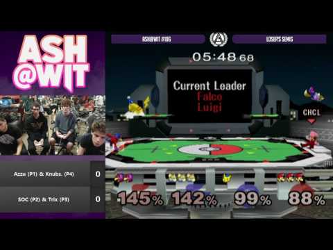 Azzu + Knubs vs SOC + Trix - ASH@WIT #106 Melee Doubles Loser's Semis
