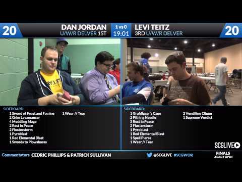 SCGWOR - Legacy - Finals - Dan Jordan vs Levi Teitz [Magic: the Gathering]
