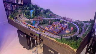 Download lagu My First N-Scale Layout (roughly 7' x 2.5') Kato, DCC, Town Lighting mp3