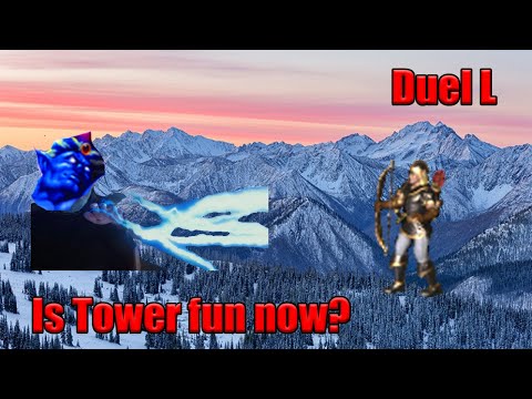 DUEL L - Can be Tower good? Solmyr is super deadly without anti chain! Let´s see! Heroes 3 gameplay!