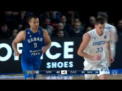 AdmiralBet ABA League 2025/26, highlights, Round 12: Spartak Office Shoes - Zadar (29.12.2025)