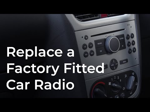 Replace a factory car stereo with a DAB radio