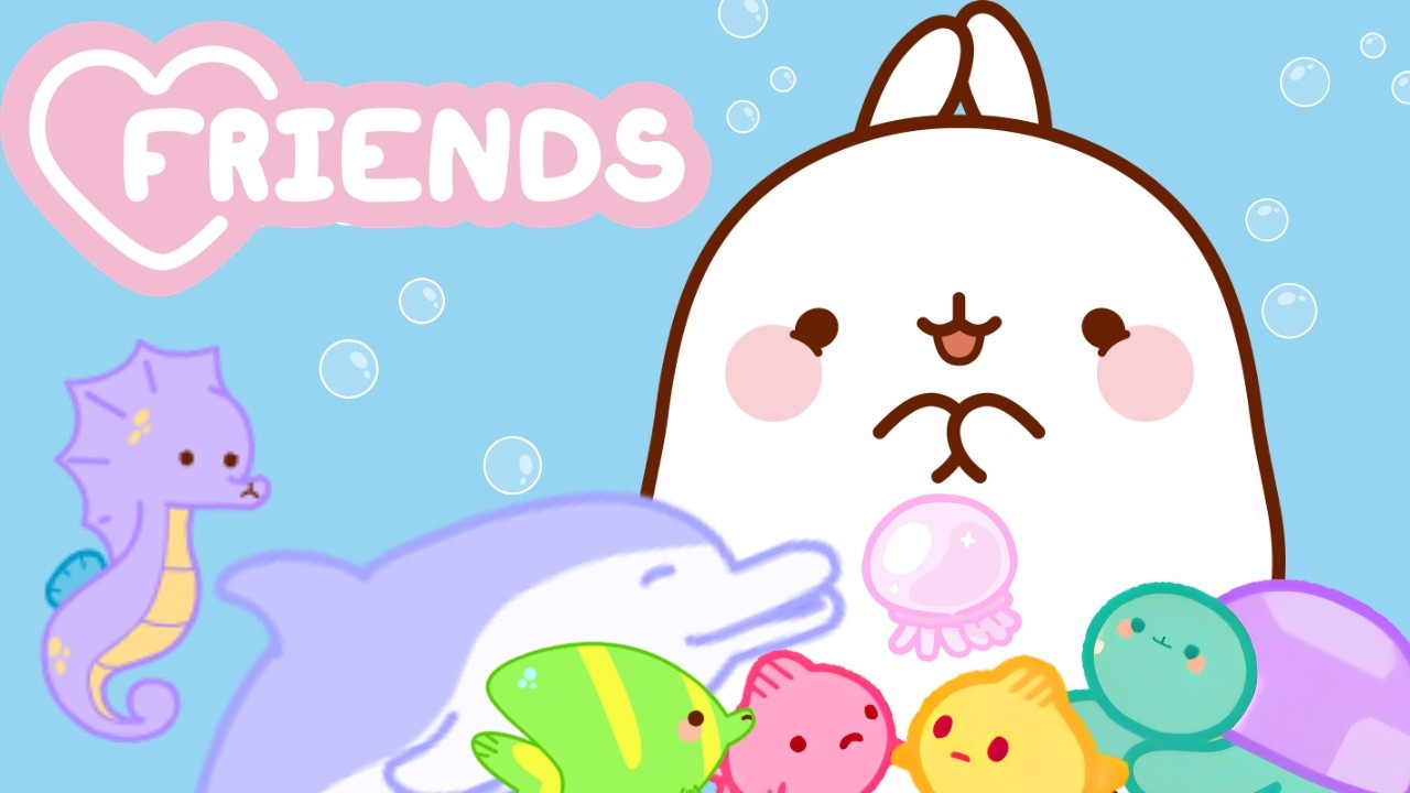 The Cutest Sea Animals Ever! 🐬🌊 Molang’s Ocean Adventure