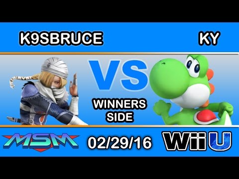 MSM 39 - K9sBruce (Sheik) Vs. A2 | KY (Yoshi) Winners Side - Smash Wii U