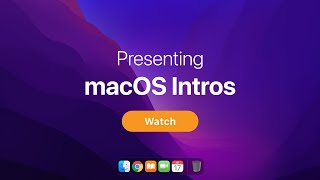 7 macOS computer login intro & outro templates | aesthetic mac computer iOS intro